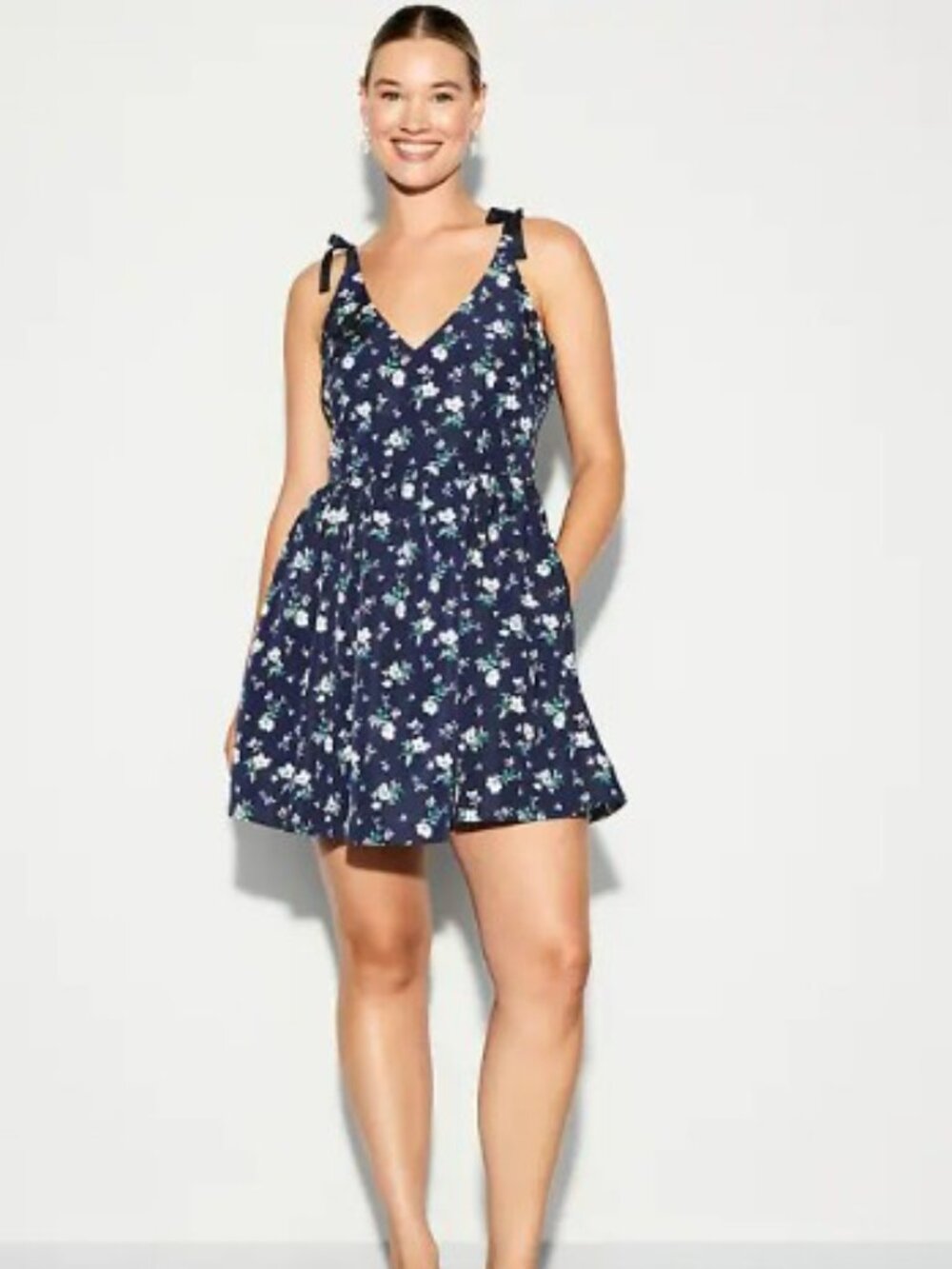 The Occasion by Old Navy Fit & Flare Taffeta Mini Dress Large